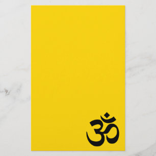 Gold and Black Om Symbol