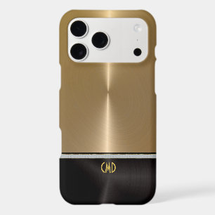 Gold and black polished metallic texture