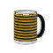 Gold and Black Stripes Mug