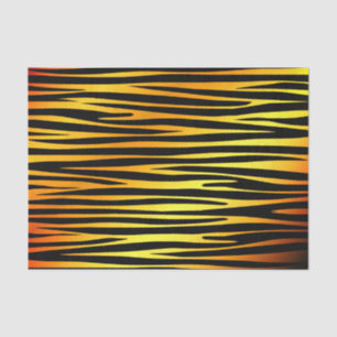 Gold and black tiger like stripes pattern, animals tissue paper