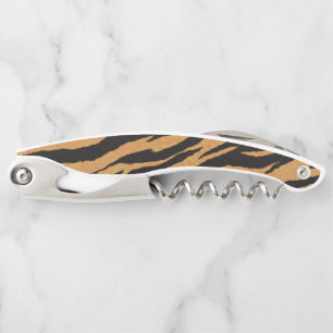 Gold And Black Zebra Stripes Corkscrew
