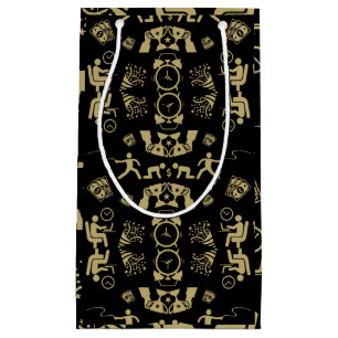 Gold And BlackCongratulations On The Job Promotion Small Gift Bag