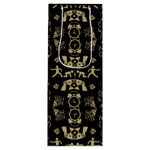 Gold And BlackCongratulations On The Job Promotion Wine Gift Bag