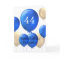 Gold and Blue Balloons 44th Birthday Card