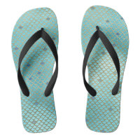 Gold and Blue Ombre Mermaid Scales