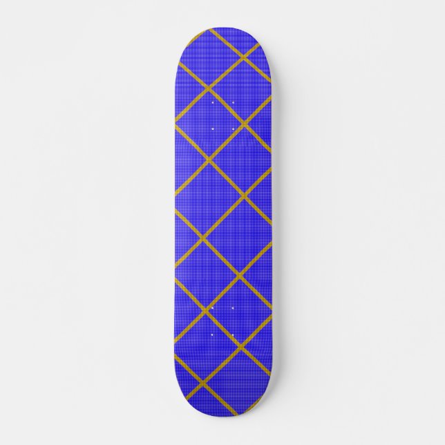 Gold and Blue SkateBoard (Front)