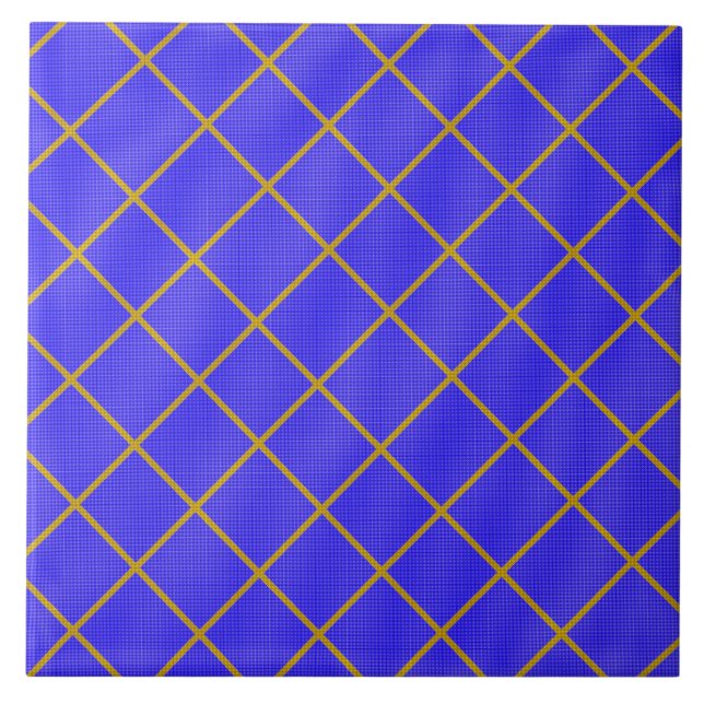 Gold and Blue Tile (Front)