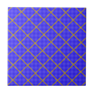 Gold and Blue Tile