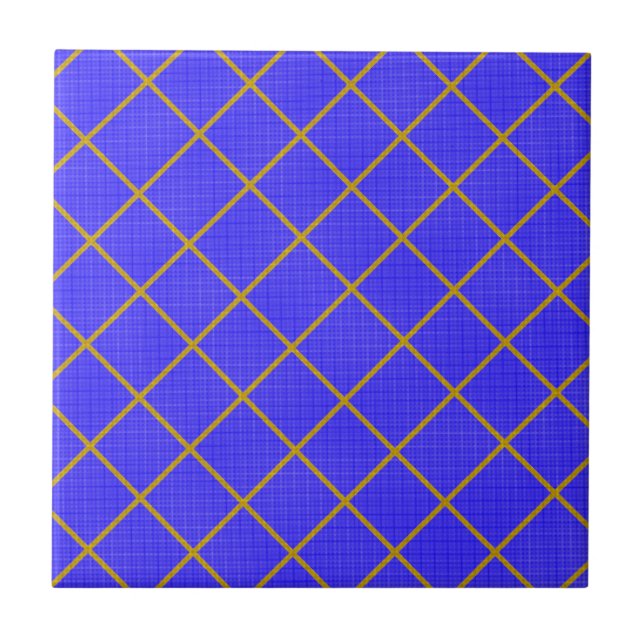 Gold and Blue Tile (Front)