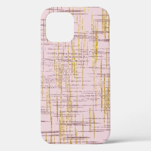 Gold and Blush Glitter iPhone 12 Pro Case