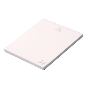 Gold and Blush Women's  Notepad