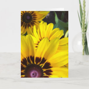 Gold and Brown Black Eyed Susan Greeting Card