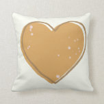 Gold and brown heart pillow for dorm room lounge<br><div class="desc">A heart pattern in gold   brown. The perfect pillow for dorms,  lounge spaces or nurseries.</div>