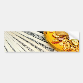 Gold And Cash Bumper Sticker