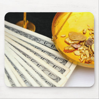 Gold And Cash Mouse Mat