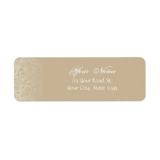 Gold and Champagne Swirls