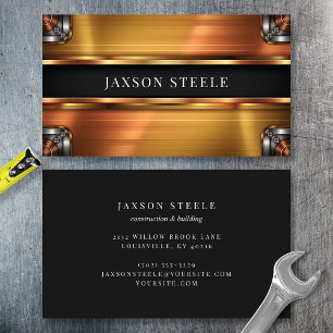 Gold and Copper Industrial Business Card