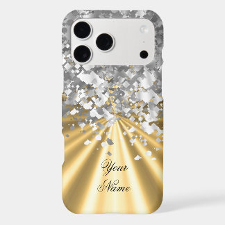 Gold and faux glitter personalised