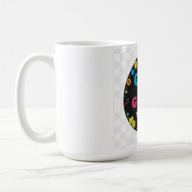 Gold and Giggles – Shine with a Smile T-Shirt Coffee Mug (Left)