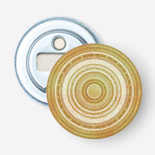 Gold and Glitter Mandala Bottle Opener
