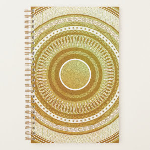 Gold and Glitter Mandala Planner