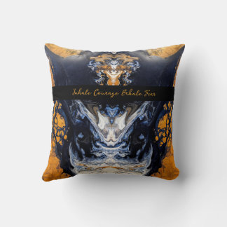 Gold and Glitter marble texture Sculpted Serenity Cushion