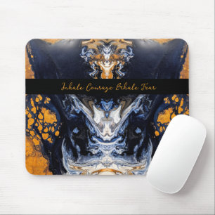 Gold and Glitter marble texture Sculpted Serenity Mouse Mat
