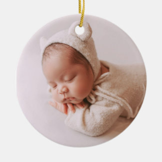 Gold and Green Baby First Christmas Ceramic Tree Decoration