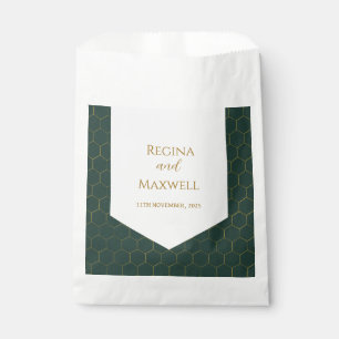 Gold And Green Gold 1920s Vintage Wedding Art Deco Favour Bags