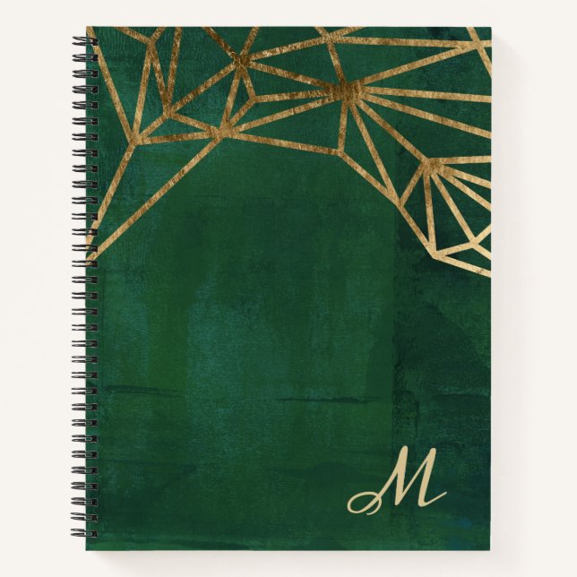 Gold and Green Jungle Web Notebook (Front)