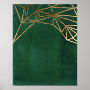 Gold and Green Jungle Web Poster
