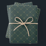 Gold and Green Wrapping Paper Flat Sheet Set of 3<br><div class="desc">Christmas Wrapping Paper: Our Gold and Green Christmas Wrapping Paper blend elegance and tradition,  adding a touch of style and charm to your mantle.  This item is designed to coordinate with our Farmhouse Festive Christmas in Green Collection.  Embrace the spirit of the season with these unique and festive pieces</div>