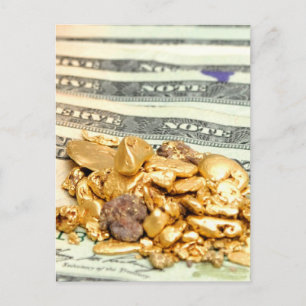 Gold And Money Postcard