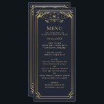 Gold and Navy Elegant Tarot Card Wedding<br><div class="desc">Elegant and modern wedding design inspired by a tarot card. Design is not real foil. You can customise this further by clicking on the "PERSONALIZE" button. Matching Items in our shop for a complete party theme. For further questions please contact us at ThePaperieGarden@gmail.com</div>