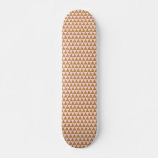 Gold and Pink Classy Tessellated Triangles Skateboard