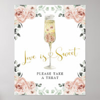 Gold and Pink Dusty Rose Soiree Love is Sweet