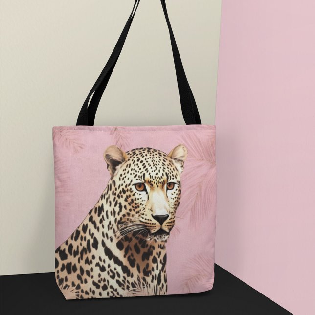 Gold and Pink Wild Leopard  Tote Bag (Creator Uploaded)