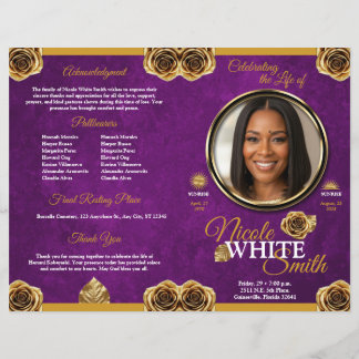 Gold and Purple Celebration Program