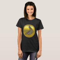Gold and purple peacock gold foil with black
