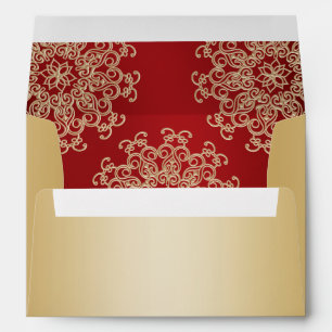Gold and Red Indian Style Envelopes