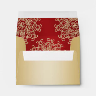 Gold and Red Indian Style Envelopes