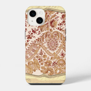 Gold And Red Lace Roses iPhone 14 Case