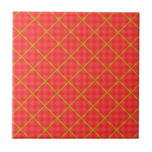 Gold and Red Tile
