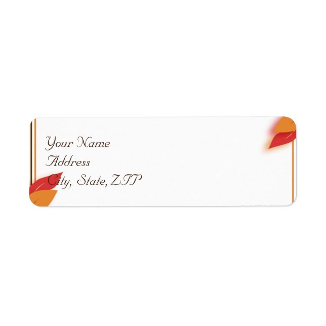 Gold and Rust Fall Leaf (Front)