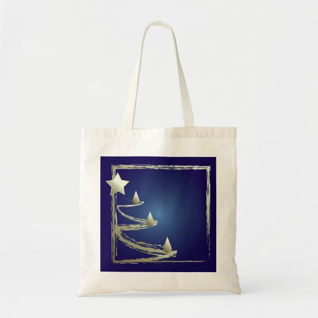 gold and sapphire tote bag (Front)
