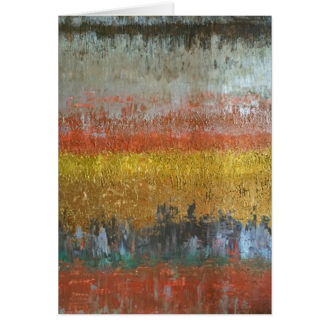 Gold and Silver Abstract, Blank (Front)