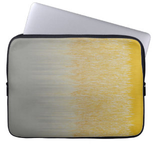 Gold and Silver Assembly Laptop Sleeve