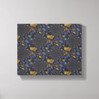 Gold and Silver Blue Molten Metal
