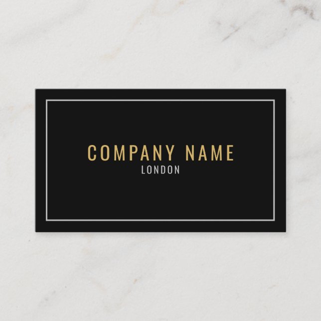 Gold and silver business card (Front)