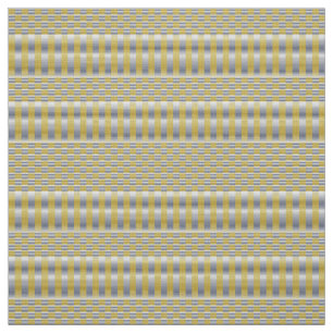 Gold and Silver (Checkers and Stripes) Fabric